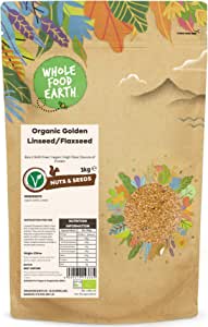 Wholefood Earth Organic Golden Linseed/Flaxseed 3kg RRP 18.75 CLEARANCE XL 8.99